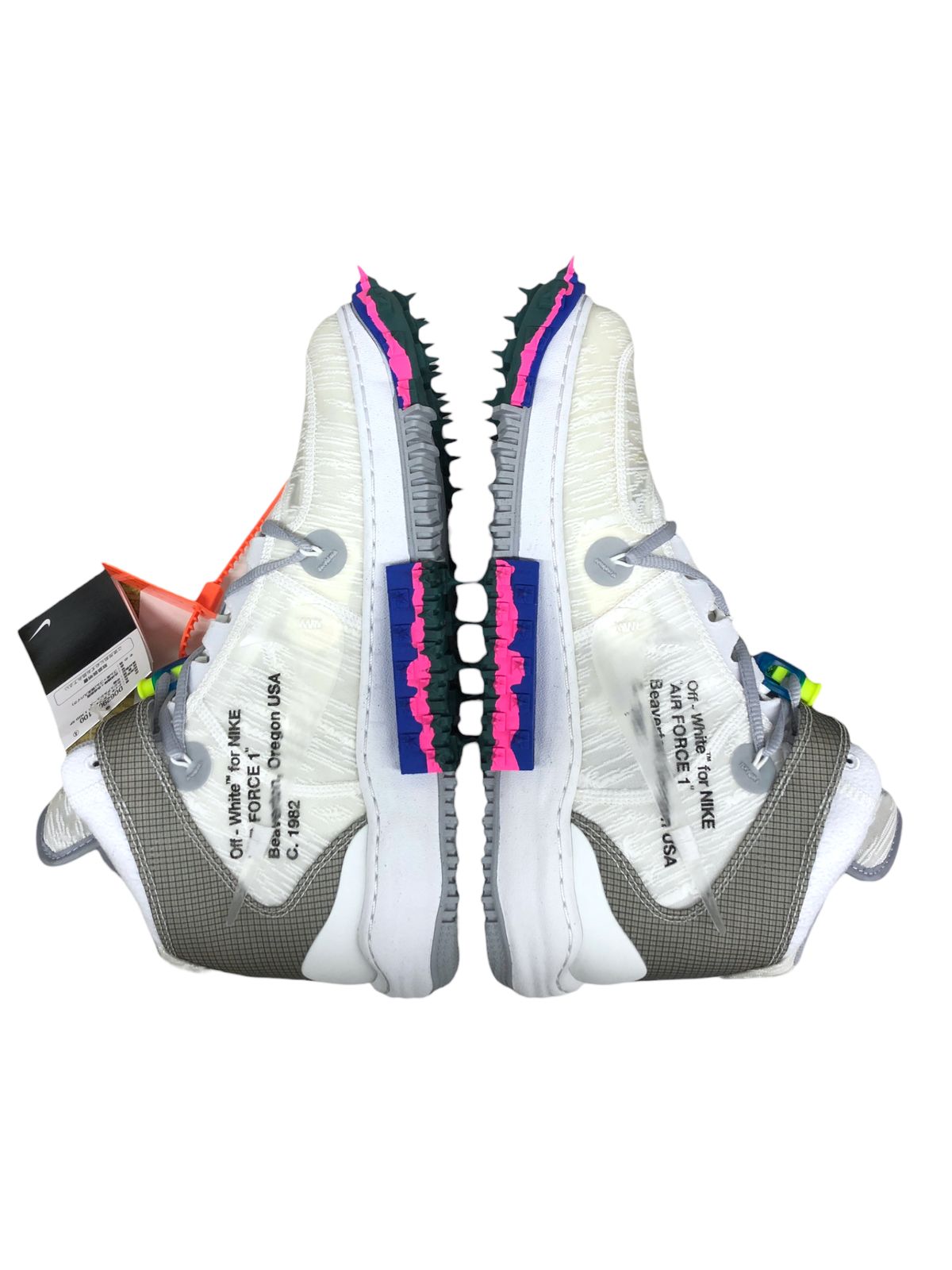 【中古 30cm】オフホワイト×ナイキエアフォース1 ミッド Off-White × Nike Air Force 1 Mid 