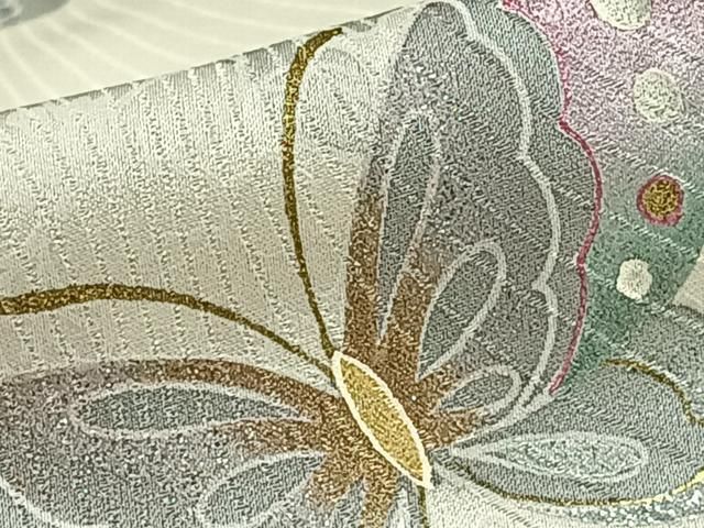 平和屋着物□訪問着 舞蝶文 暈し染め 金彩 やまと誂製 正絹 逸品  