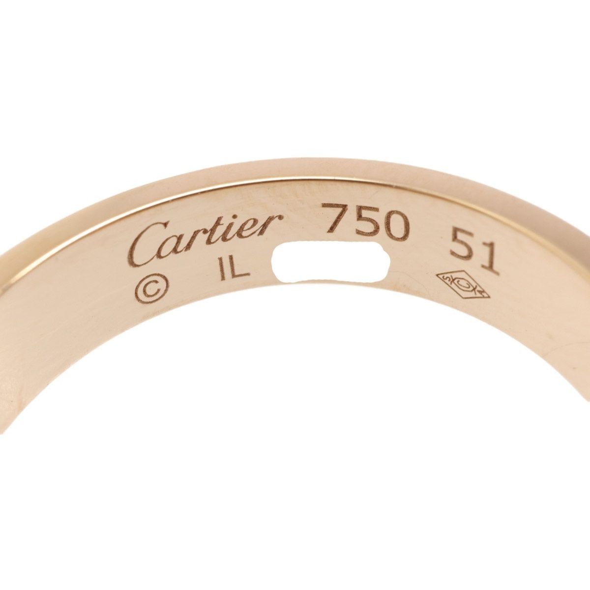 Cartier カルティエ 750PG 18金ピンクゴールド K18 ハッピーバースデー リング SM 指輪 ジュエリー アクセサリー #51 約11号