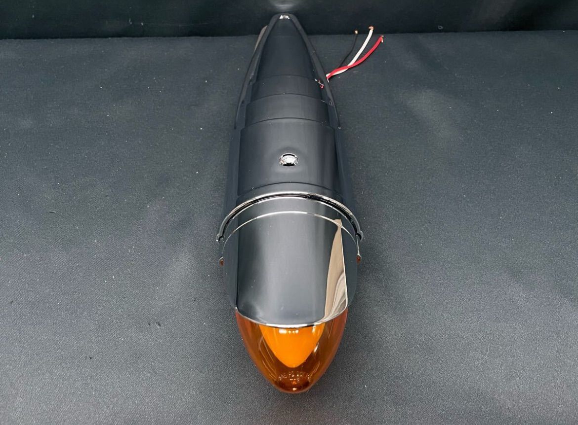 バイザー付き 6個 アンバー ロケットマーカー LEDバレット