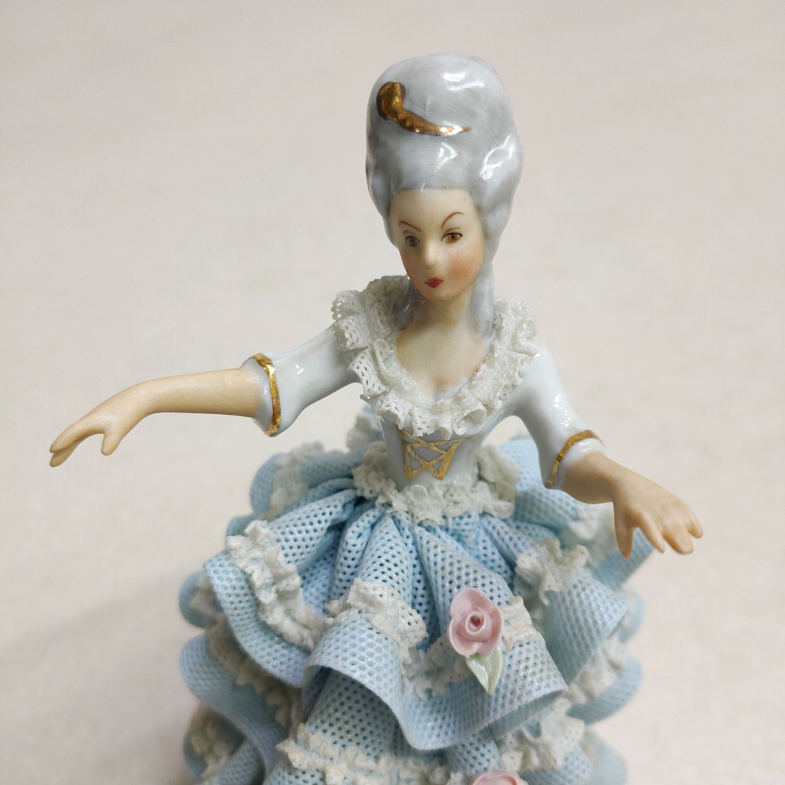 DRESDEN ドレスデン レースドール 陶器 人形 フィギュリン 置物