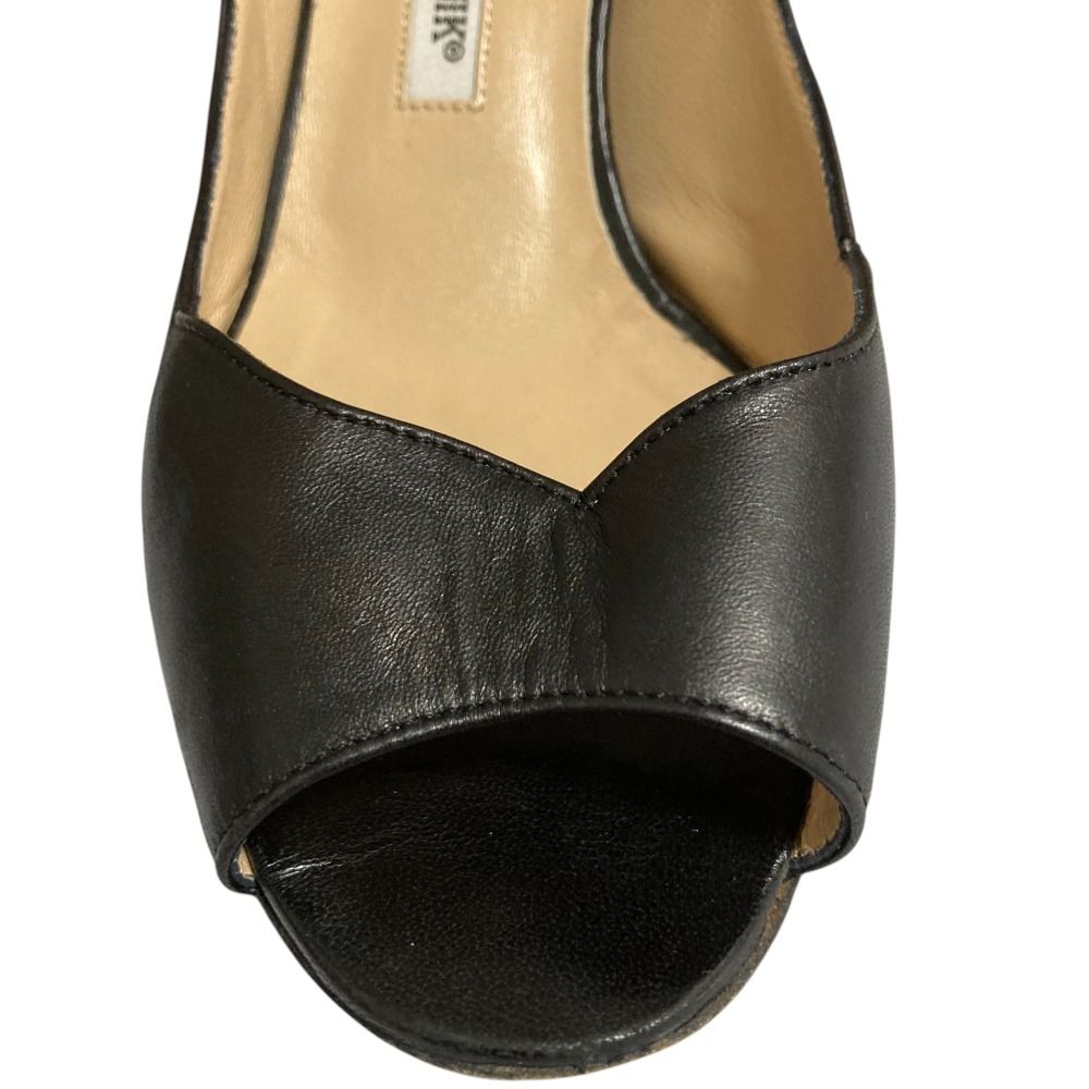 美品マノロブラニク　ハイヒール　オープントゥ　37 LOLLO】オープントゥミュール（シューズ）｜MANOLO BLAHNIK