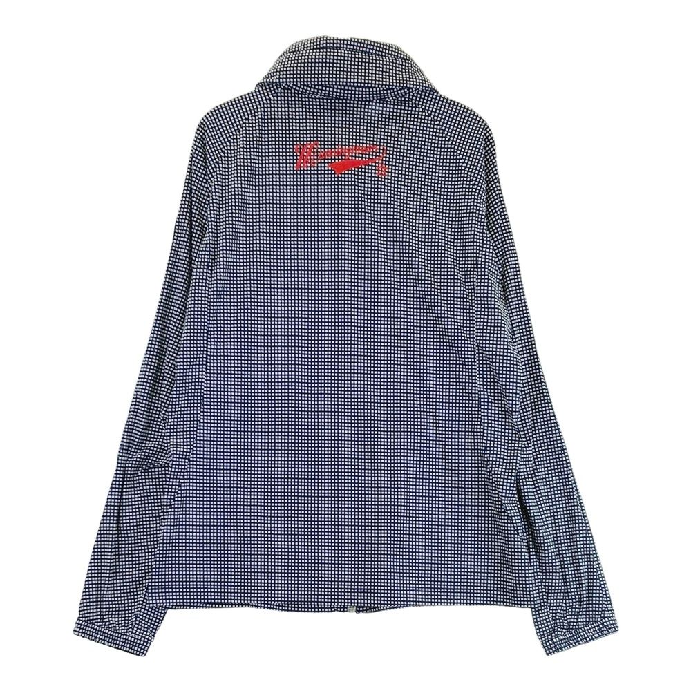 サイズ：M MUNSING WEAR マンシングウェア SL6321 フード付 ジップジャケット チェック柄 ネイビー系 [240101477509] ゴルフウェア レディース ストスト サイズ：M MUNSING WEAR マンシングウェア SL6321 フード付