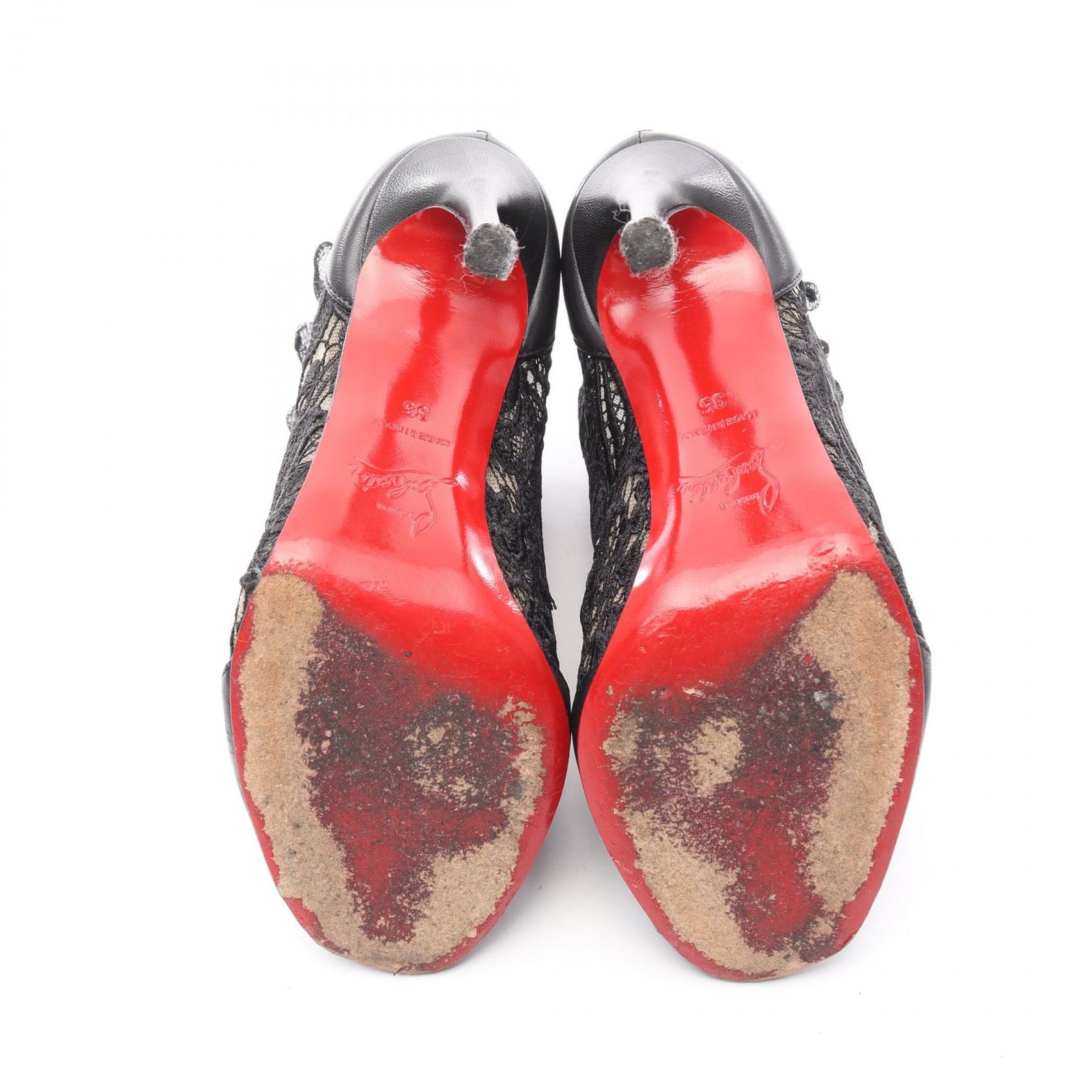 Christian Louboutin レースオープントゥヒール 保存袋