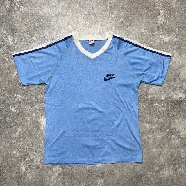70's NIKE VネックTシャツ オレンジタグ USA製 半袖Tシャツ ヴィンテージ vintage 247U