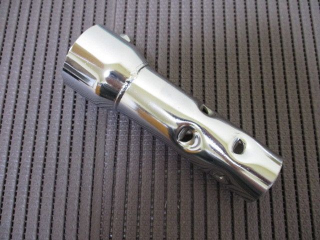 G1]　メーカー不明　汎用　マフラー　インナーサイレンサー　スチール　メッキ　51φ 