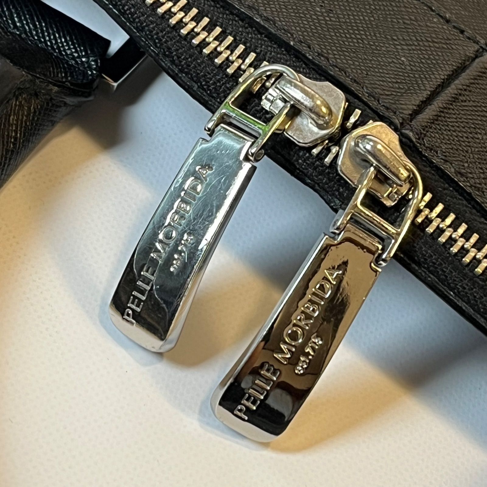 未使用品 PELLE MORBIDA キャピターノ 2way ブリーフケース ペッレモルビダ ブリーフケース CAPITANO キャピターノ 型押し