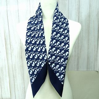 クリスチャンディオール トロッター 100％ シルクスカーフ 日本製 美品