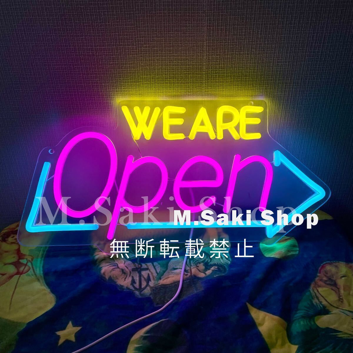 オープンサイン ネオンサイン LED 看板 OPENネオン we are open ネオン看板 アメリカン雑貨 店内装飾 広告用看板