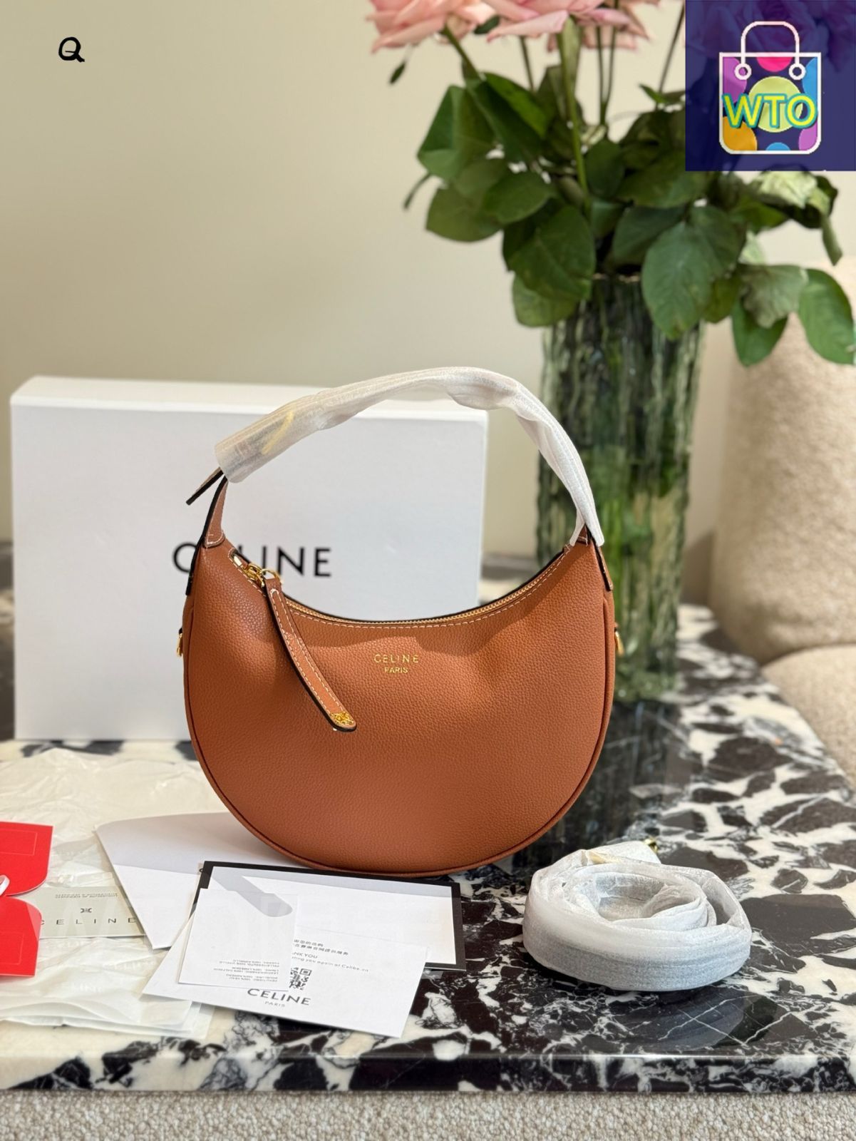CELINE☆バックTeen LULU パリ発 ティーン CELINE ルル / トリオンフキャンバス＆カーフスキン