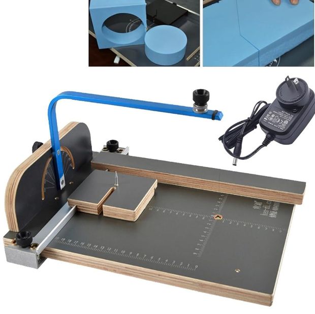 スチロールカッター 0.18mm電熱線 卓上 発泡スチロールカッター 熱線カッター フォームカッター ホットワイヤフォーム切断機 角度調整 目盛り付き 発泡体 真珠綿 KTボード 押し出しボード 低密度スポンジなどの切断に 38 40cm