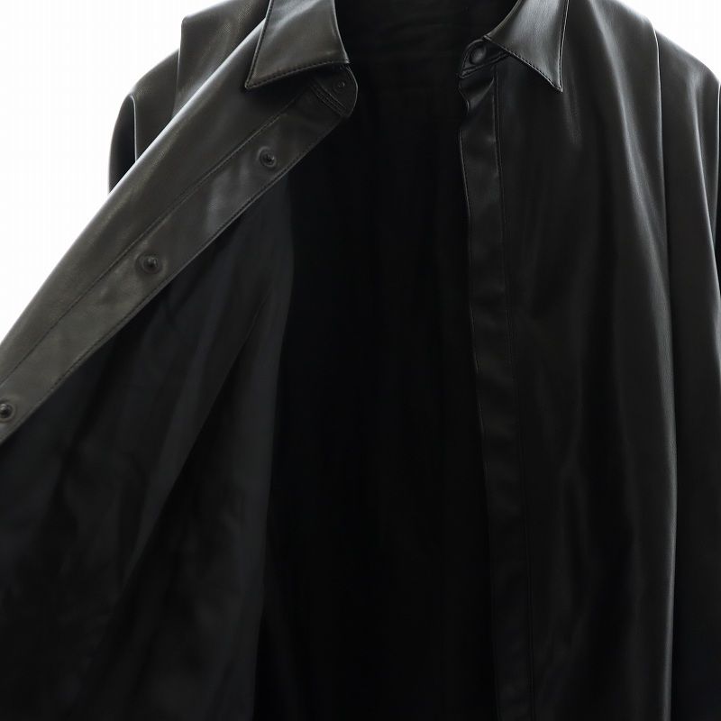 ユリウス JULIUS 23SS シンセティックレザーシャツ レザージャケット