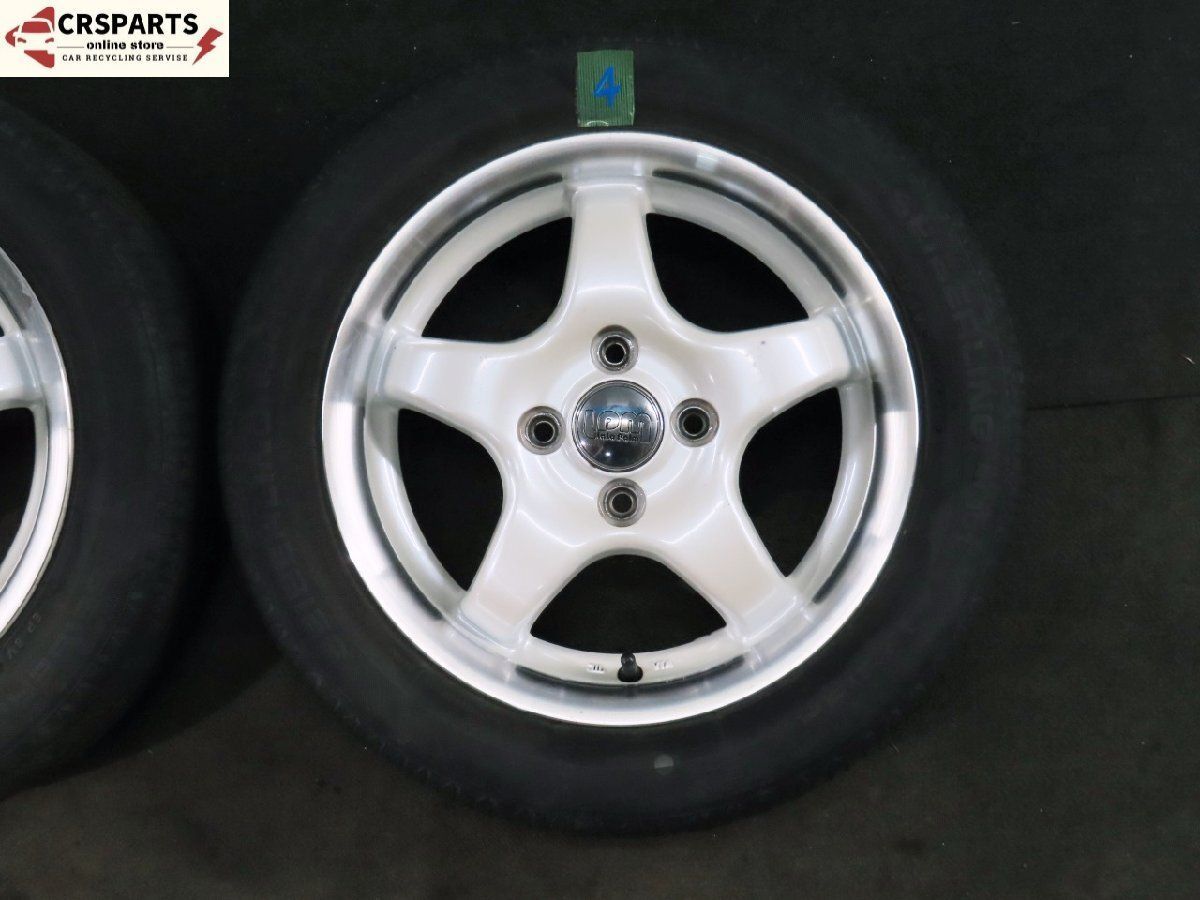 ララパーム 14× 4.5J +45 4H 100PCD ホイール ブリヂストン タイヤ付 