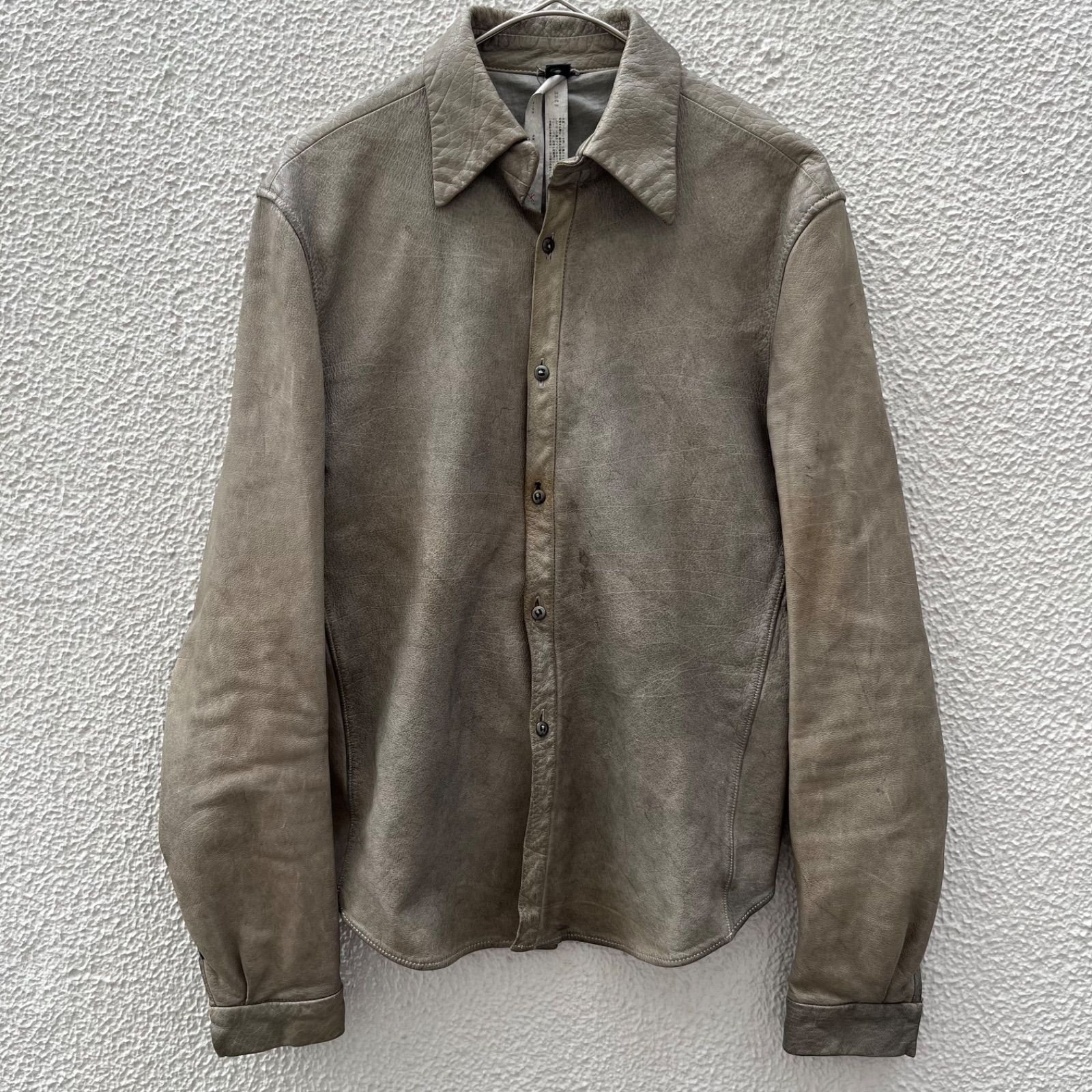 WJK ダブルジェイケイ レザーシャツレザージャケット長袖シャツ 牛革 サイズL wjk ダブルジェイケイ レザーシャツ 通販 - GORDINI -大阪北堀江