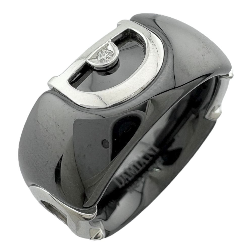 ダミアーニ Dアイコン 1Pダイヤモンド リング 指輪 14.5号 18金 K18ホワイトゴールド ダイヤモンド レディース Damiani ダミアーニ