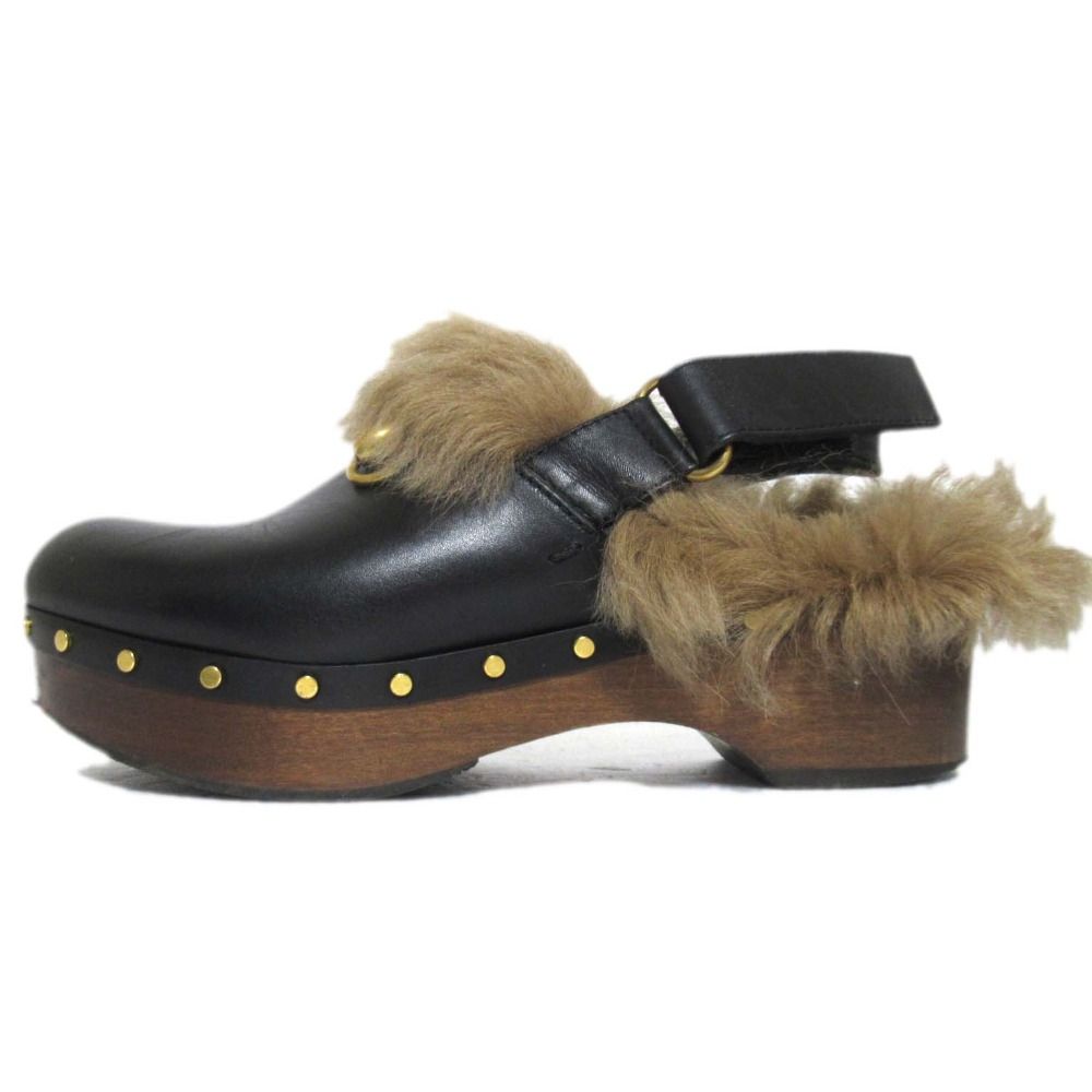 美品 GUCCI グッチ アムステル レザー ホースビット ムートン