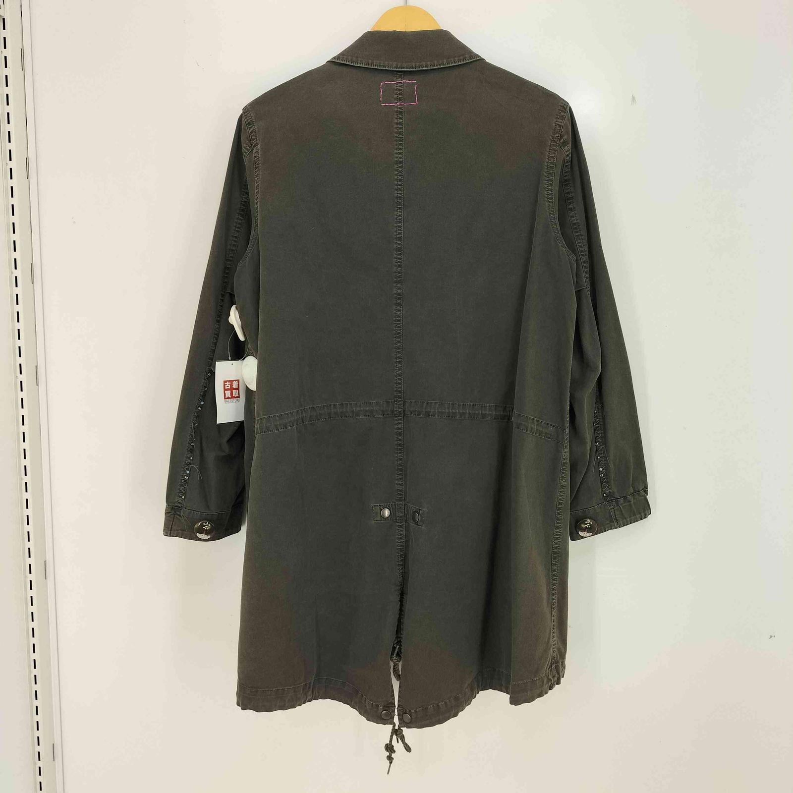 アルベロベロ OLLEBOREBLA オレボレブラ ブタさんボタン 製品染め アップリケ ビジュー装飾 M-1951 フィールドコート レディース 表記無