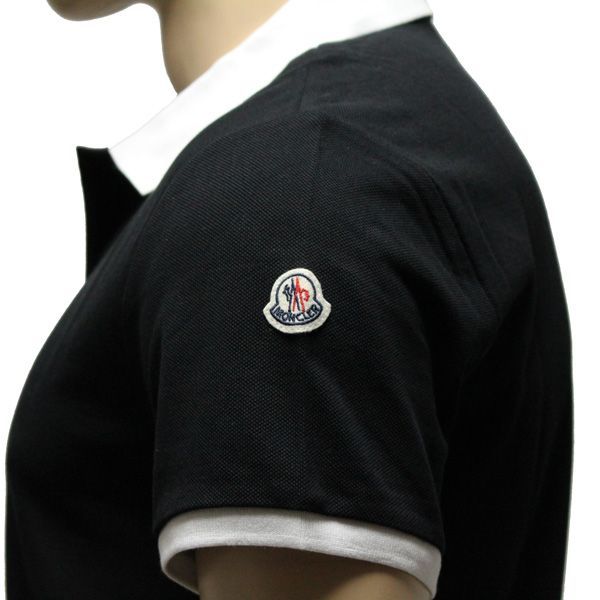 15 MONCLER 半袖 襟裏ロゴ ポロシャツ ブラック 8309899 - メルカリ