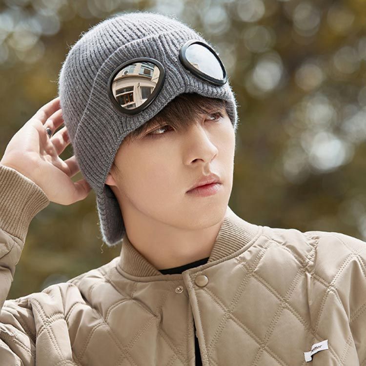 数量限定】[Clape] つば付きニット帽 秋 冬 ニット帽 メンズ ニットキャップ 暖かい ニット [MangjiaoBH] キャスケット ニットキャップ ストレッチ性 つば付き ハット ニットキャップ 小顔効果 柔らかい ニット帽