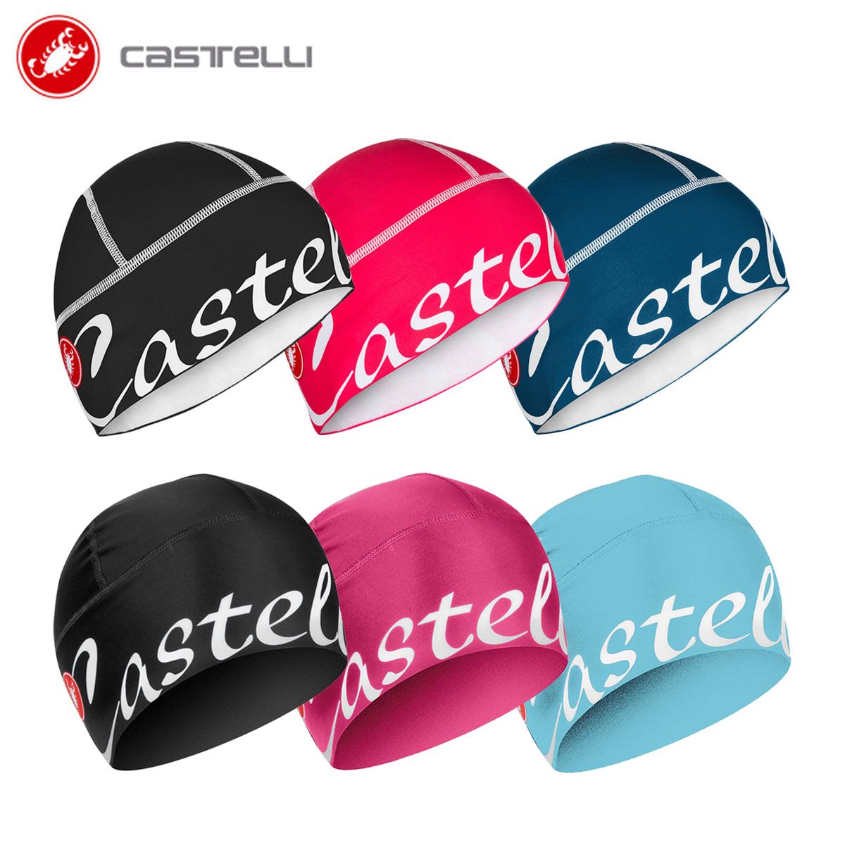 【新品】CASTELLI 13563 VIVA DONNA SKULLY カステリ ビバ ドンナ スカリーキャップ