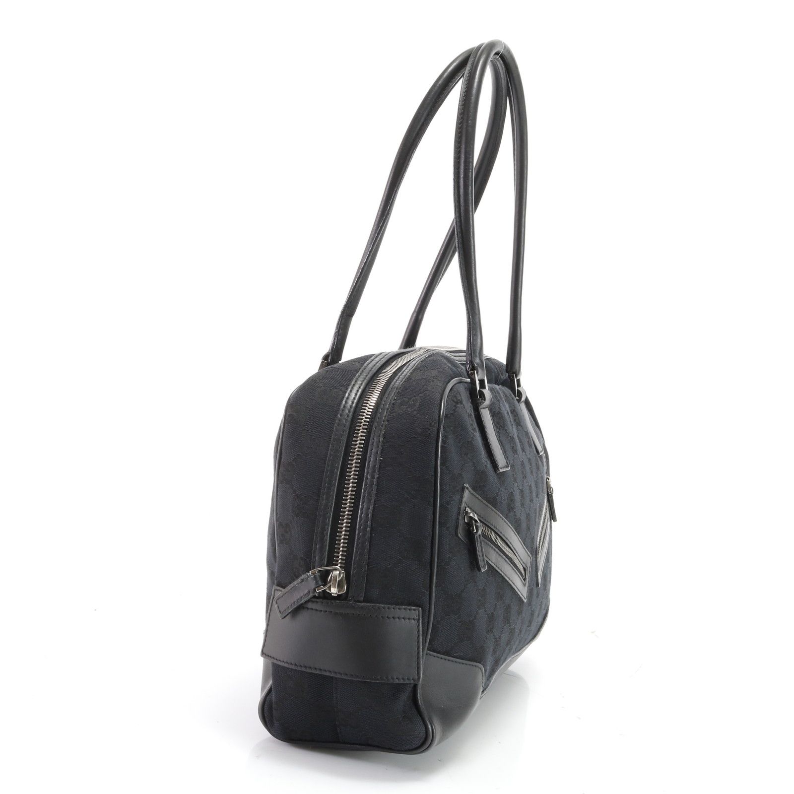 極美品 グッチ GGキャンバス 002 1115 002058 レザー トート バッグ 