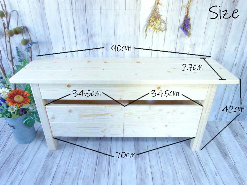 今すぐ一括検索！必見。 ハンドメイド ２人掛けベンチ 収納ボックス ナチュラル 【送料無料】＋【高品質】!