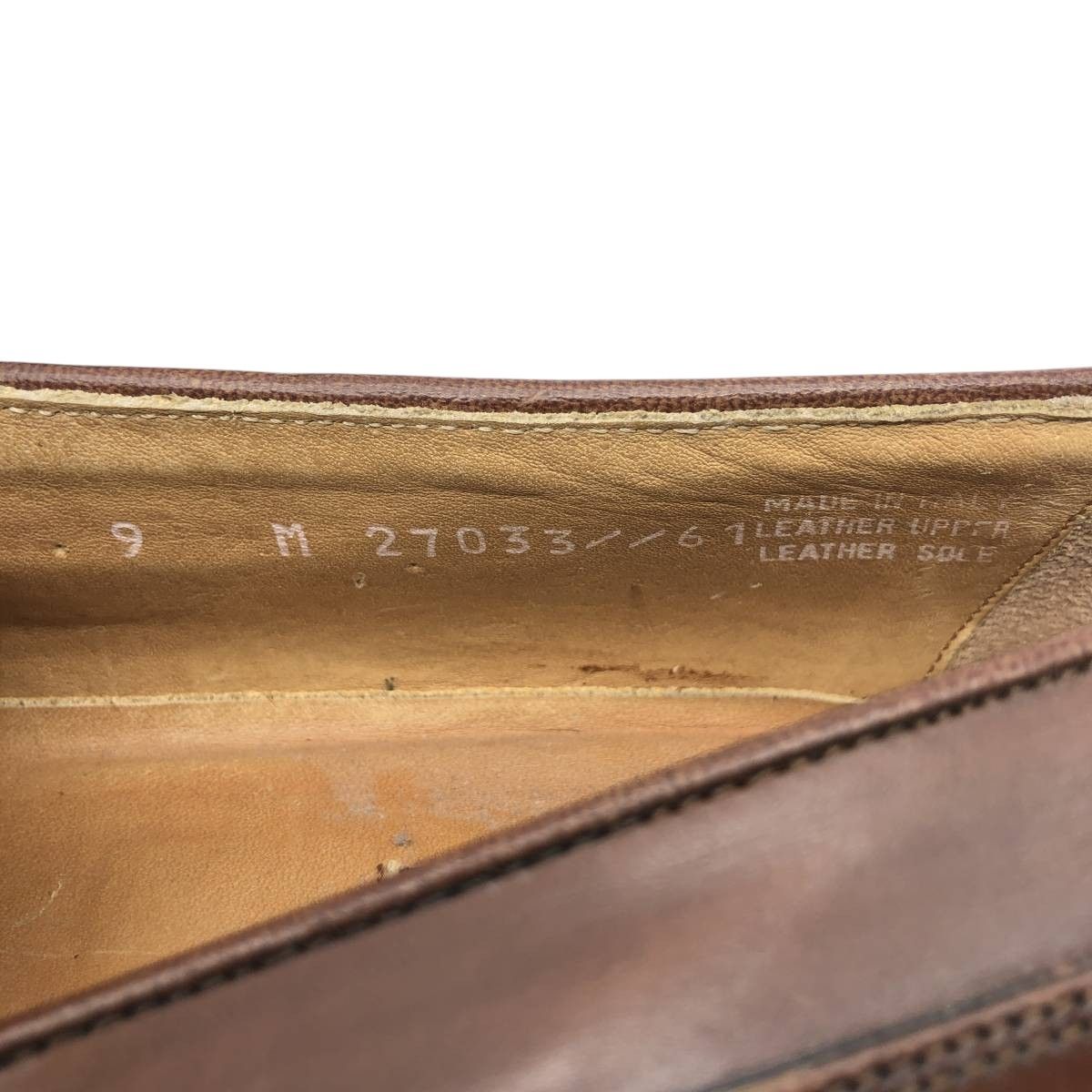  古着 ボストニアン Bostonian キルト タッセルローファー イタリア製 9 M メンズ27.0 cm相当 saa 014381 デッキシューズ 靴