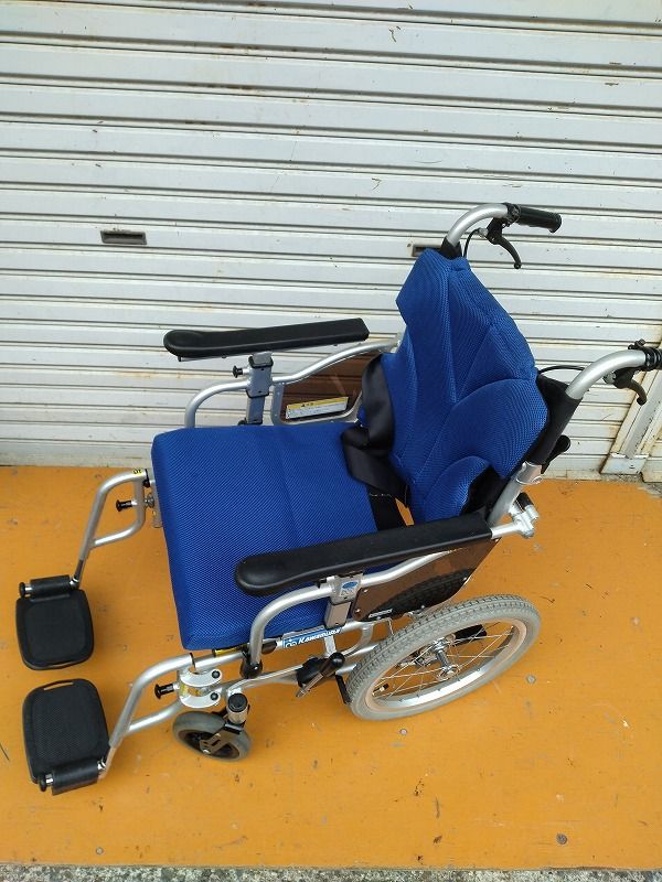 KM-25-0602-08 一部地域を除き レッグサポートなし カワムラサイクル 簡易モジュール 介助式車椅子 KZ16-40