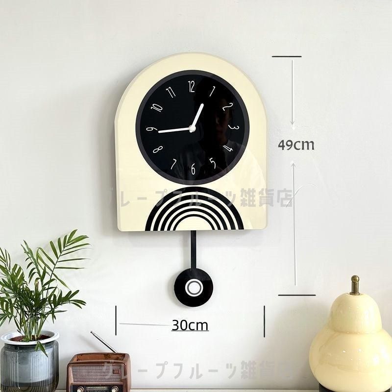 ウォールクロック振り子 ブナ 掛け時計 おしゃれ 天然木 無垢 文字盤