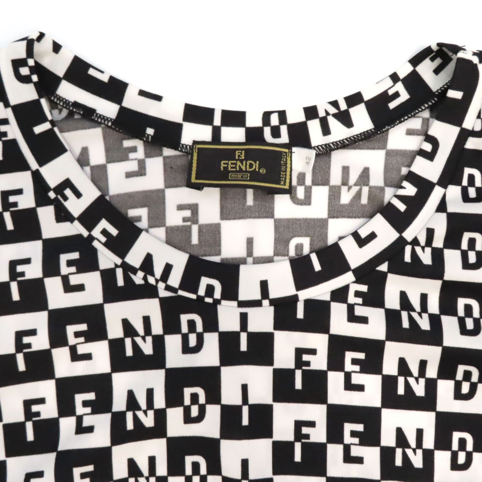 FENDI フェンディ ノースリーブ チュニック ミニワンピース 楽天市場】【アパレル】FENDI フェンディ レディース ワンピース