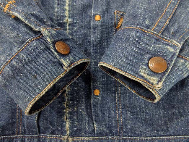 【70s米国製】TALONジップ　ラングラー 24MJZ デニムジャケット ラングラー WRANGLER 70s 24MJZ デニムジャケット 黒タグ TALON
