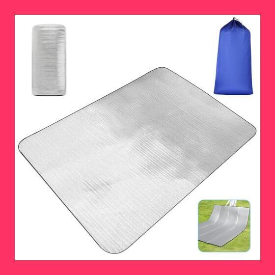 銀マット 極厚 8mm キャンプ用100/120/150/180/200/250/300cm×200cmキャンプ 断熱アルミマット 保温 防災 防水  両面アルミ蒸着 折り畳み レジャーシート サイズ選択可能 cukulife 8mm 銀マット 極厚 アルミフィルム ピングシート 両面アルミ 防水  防湿 断熱 （150/180/200 ...