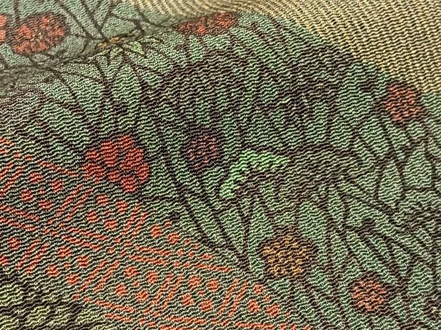 平和屋着物○重要無形文化財・伊勢手彫型本染・細合俊男 小紋 道長菊花