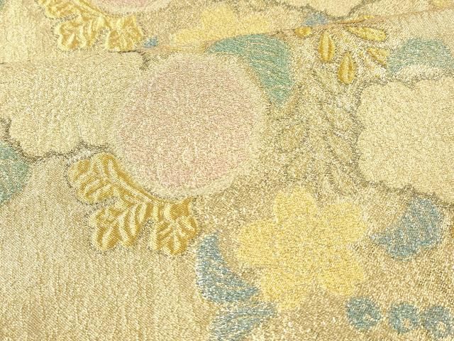 ふくれ織 草花文