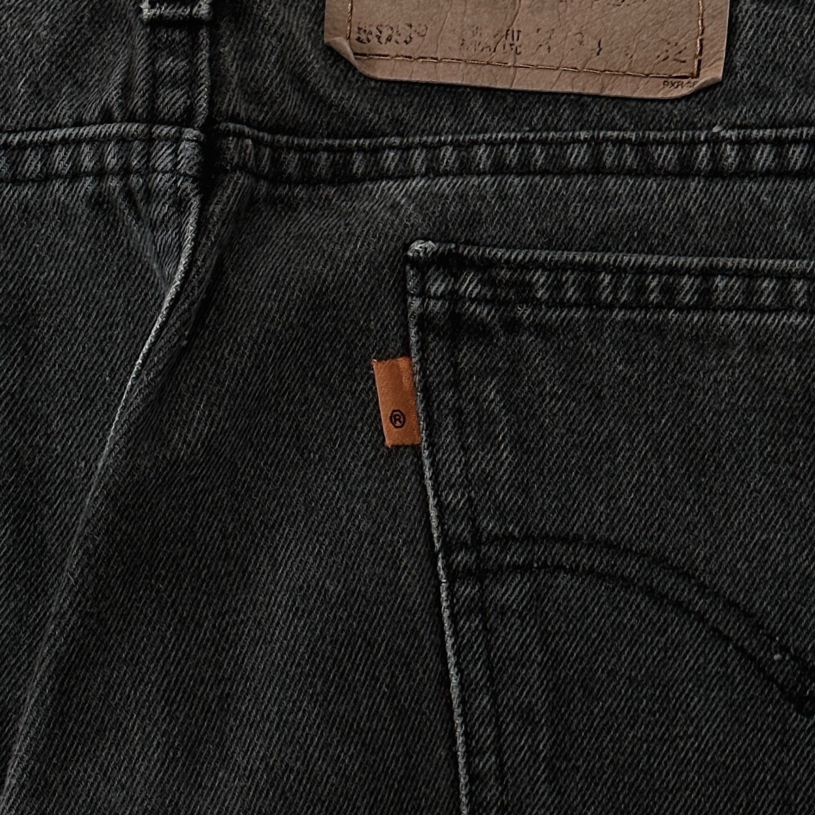 【極美品】00s Levis 505 後染め ブラックデニム　フィリピン製W32 リーバイス505 ブラックデニム 後染め オレンジタブ Levi's505