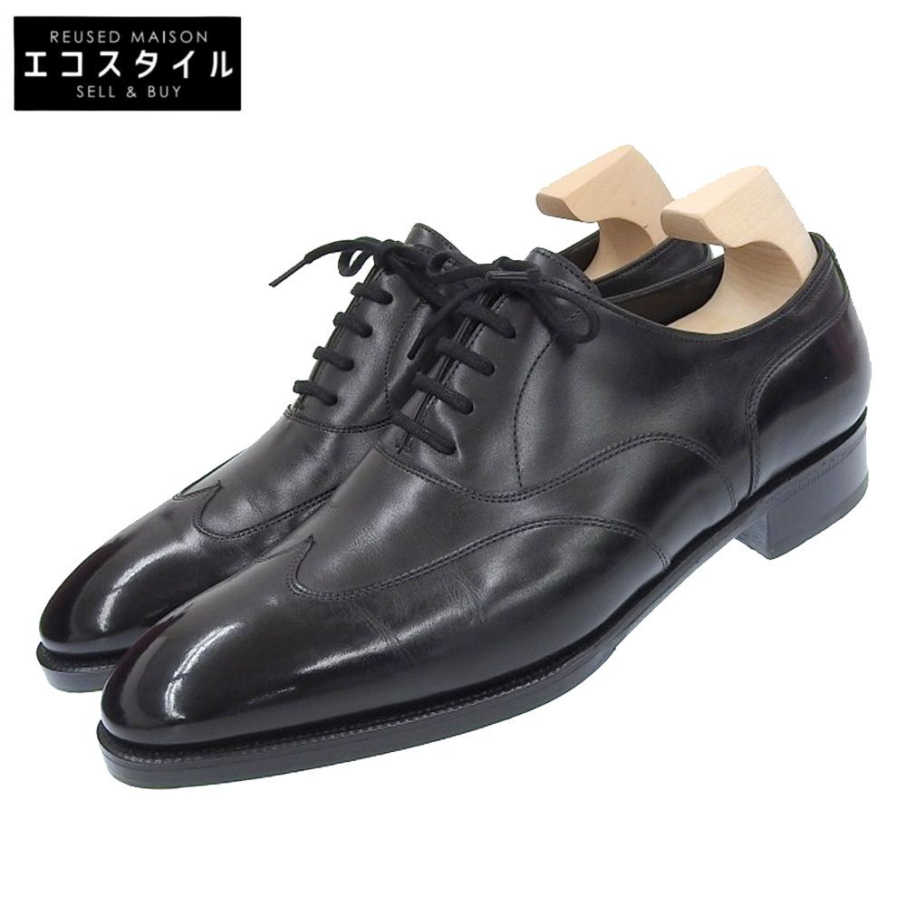 JOHN LOBB ジョンロブ warwick ウォーウィック ブラインド ブローグ レザー シューズ メンズ ブラック 8 8