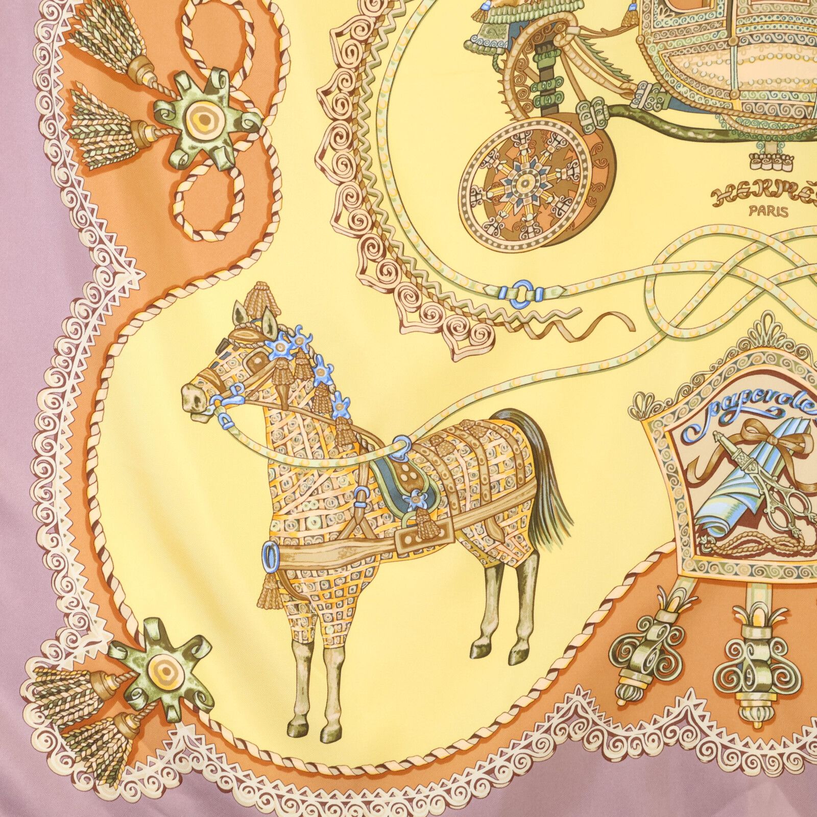 HERMES エルメス 【美品】PAPEROLES パプロール 馬車と貴族
