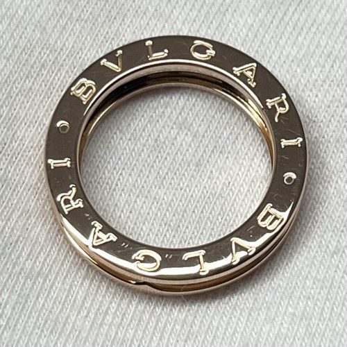 (A020502) BVLGARI ビーゼロワン 1バンド 750 55 Bvlgari B.Zero1 Diamond Band Ring 18K Yellow Gold Size 55 US