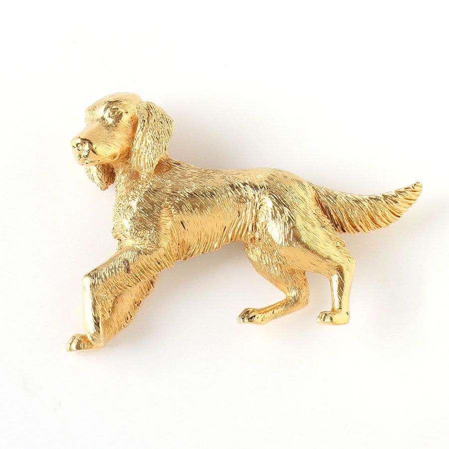 MOG25047 美品 BURBERRY バーバリー ブローチ 犬モチーフ