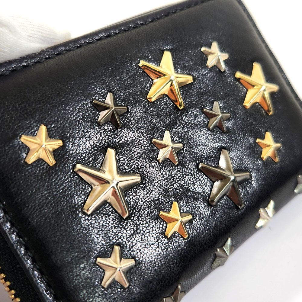 【未使用 箱付き】ジミーチュウ　ネリー　ケース　スタースタッズ　クリスタル Jimmy Choo ジミーチュウ キーケース スタースタッズ 鍵ケース (Jimmy