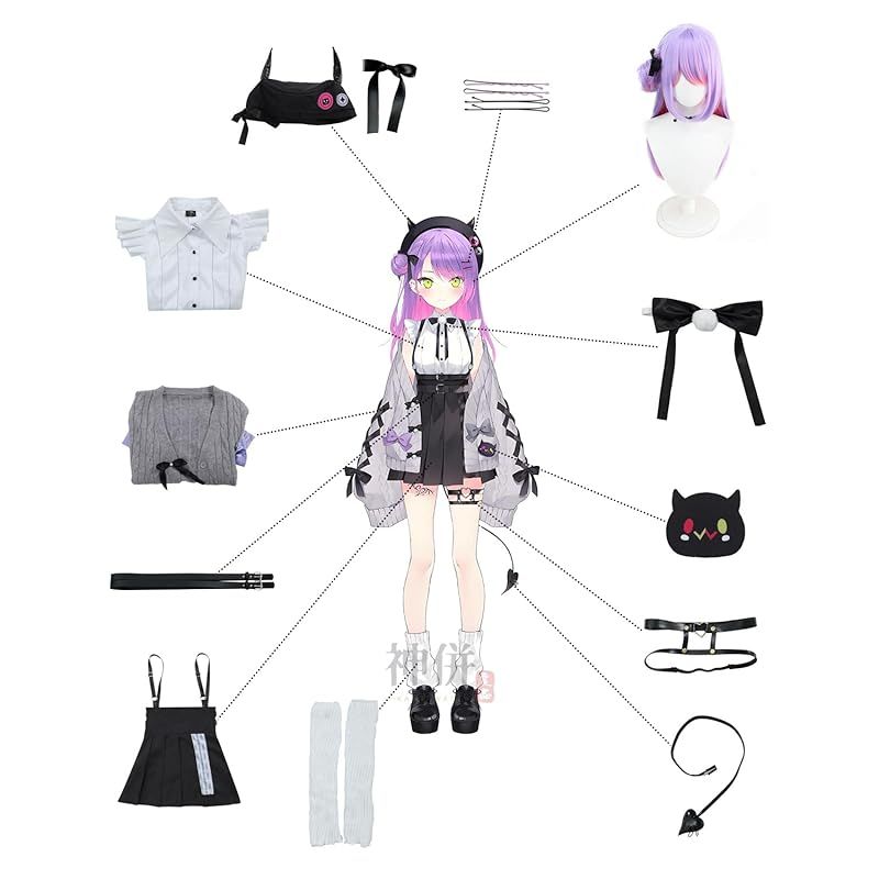 ウィッグ付き XXL