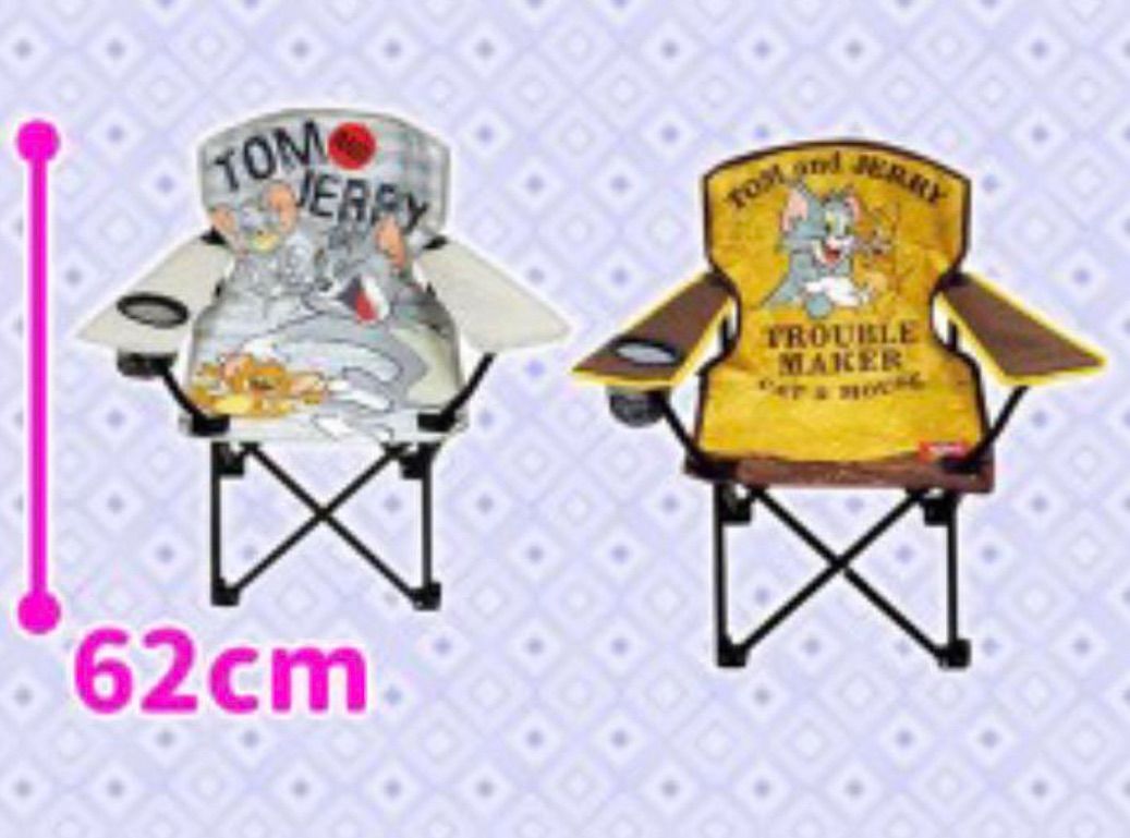 トムとジェリー　アウトドア折りたたみチェア　2種各7個　計14個セット トムとジェリー アウトドアチェアVer.3 | オンラインクレーン