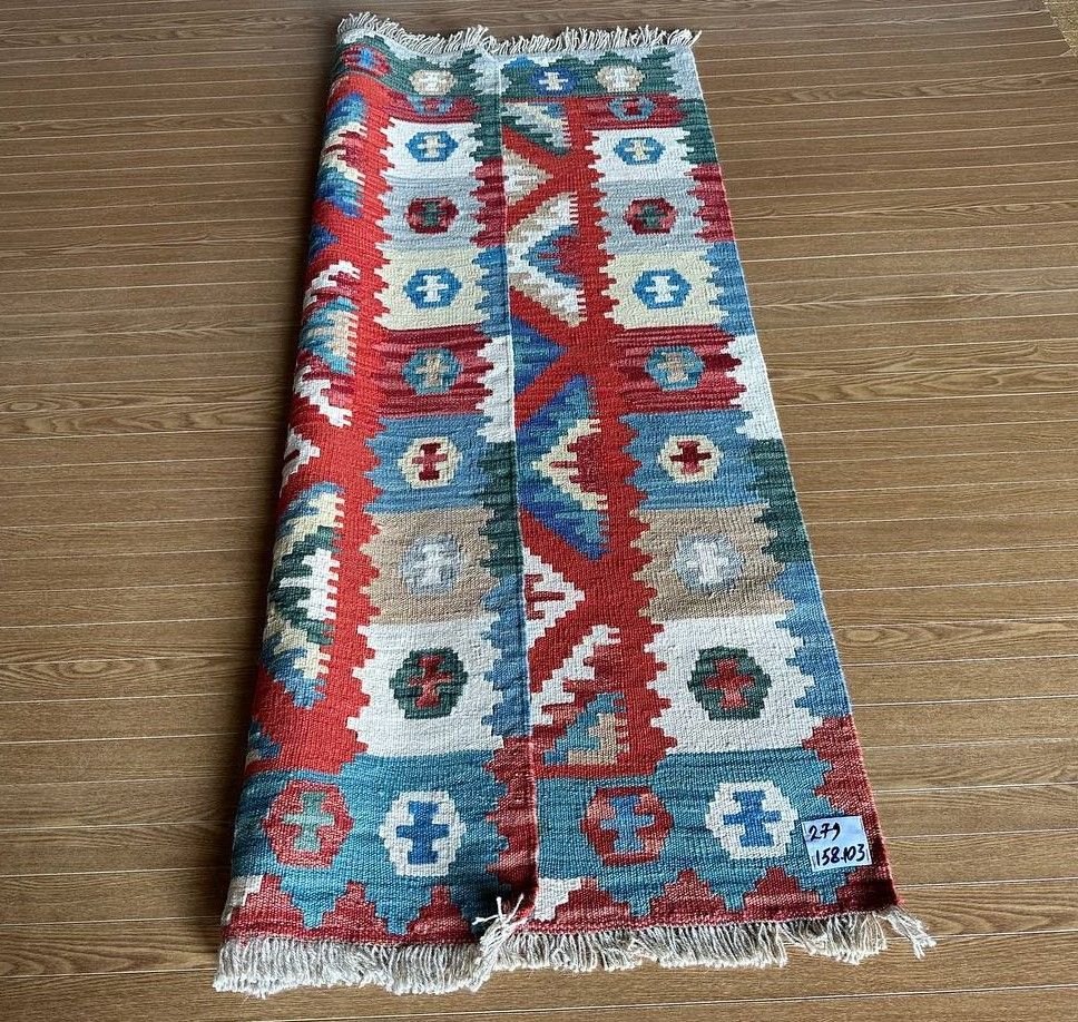 158×103】イラン直輸入☆シーラーズ産キリム・KILIM□2995-24-H - メルカリ