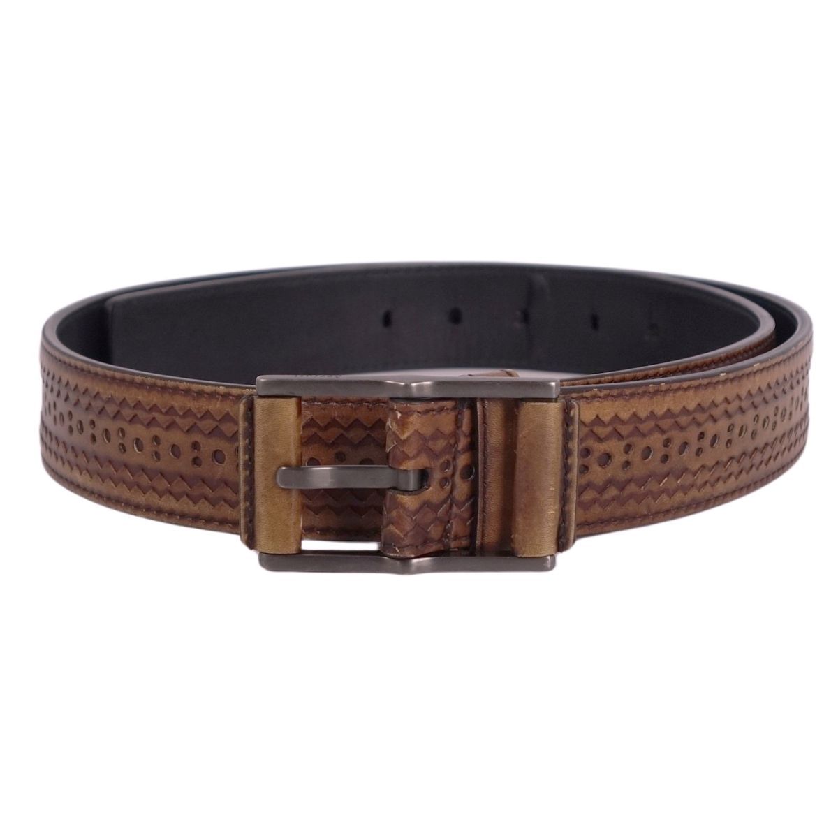 Berluti ベルルッティ　ベルト　バックル B ボリュート スクリットレザー 35MM リバーシブルベルト