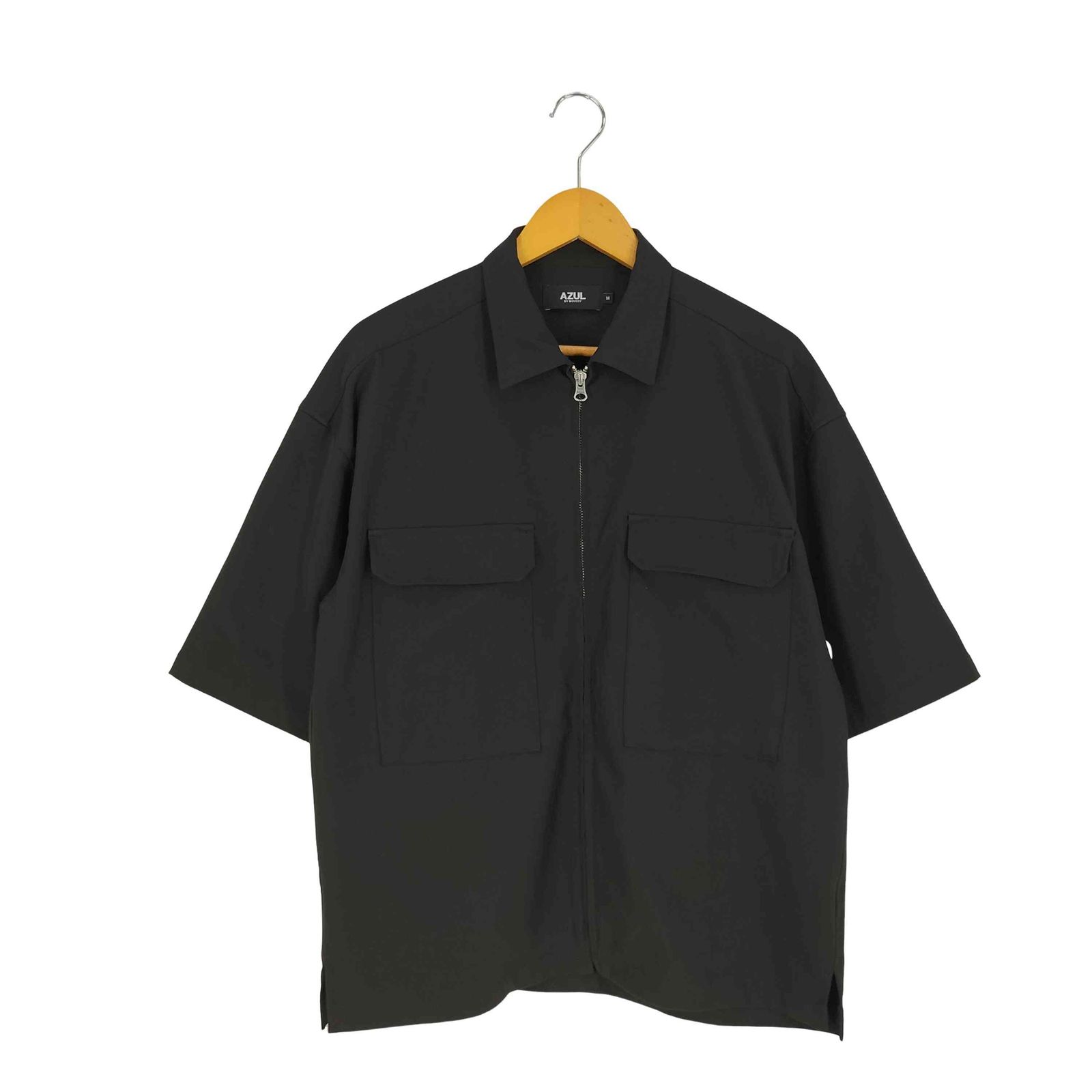 アズールバイマウジー AZUL by moussy ZIP UP SHIRT JACKET ジップアップ シャツジャケット メンズ JPN：M 