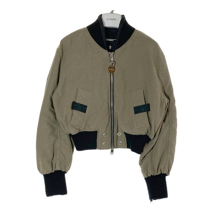 DIESEL ディーゼル バックジップ MA-1 フライトジャケット カーキ sizeXS