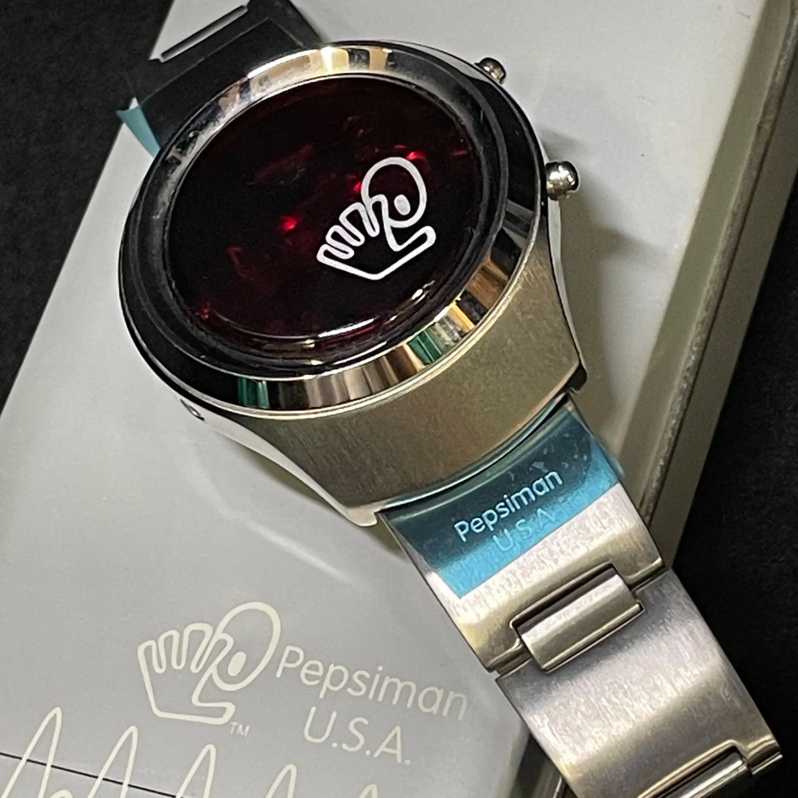 FOSSIL watch Pepsiman U.S.A archive y2k