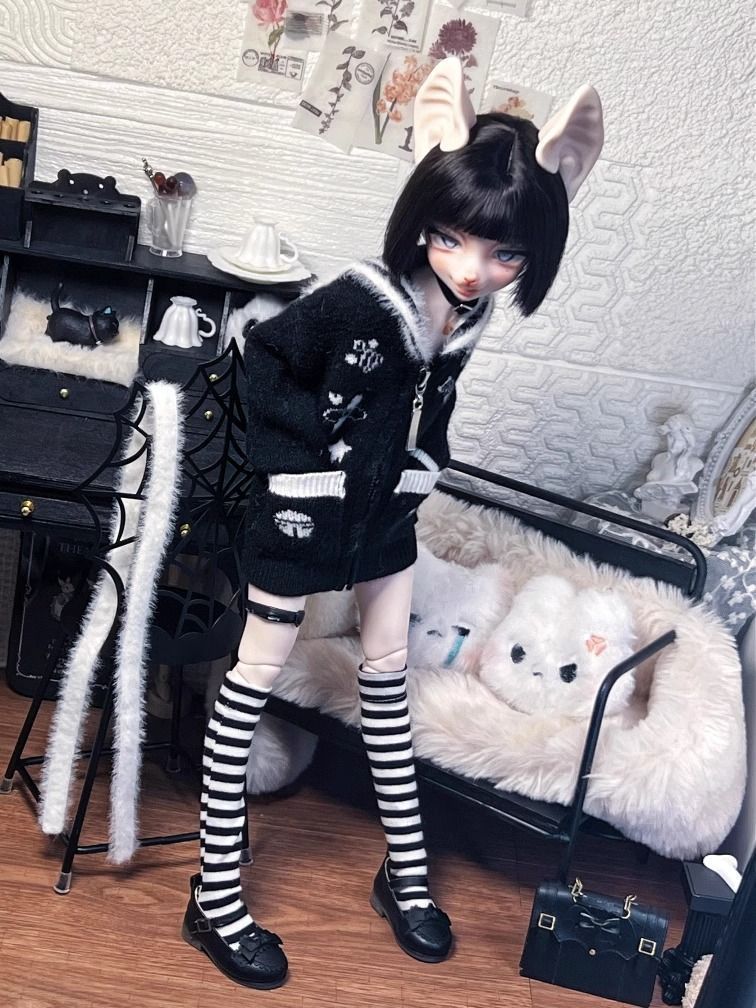 ディーラー製 ドール服 1/4 kumako MDD 球体関節人形 ブラック