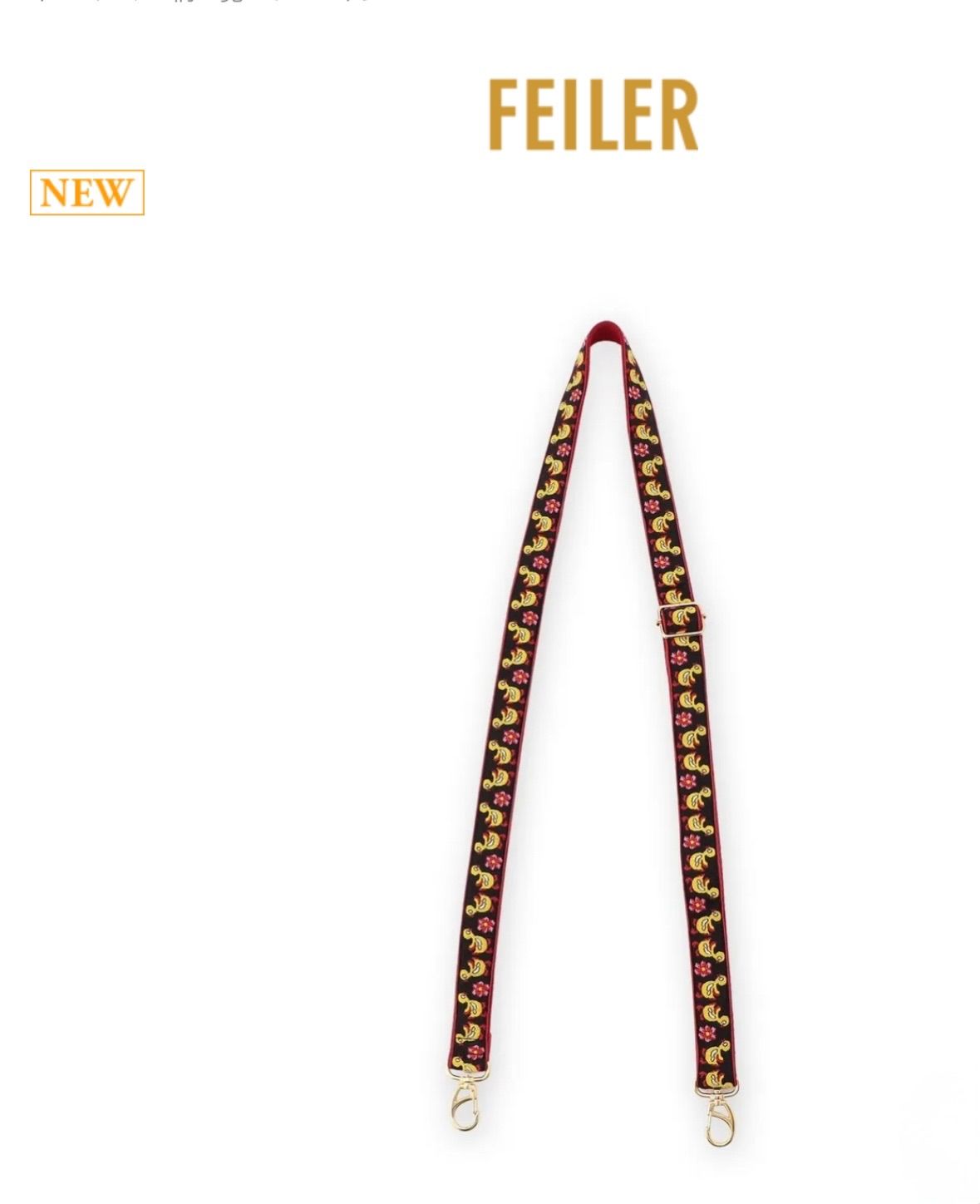 FEILER 【レピヤンリボン×フェイラー】ショルダーストラップ