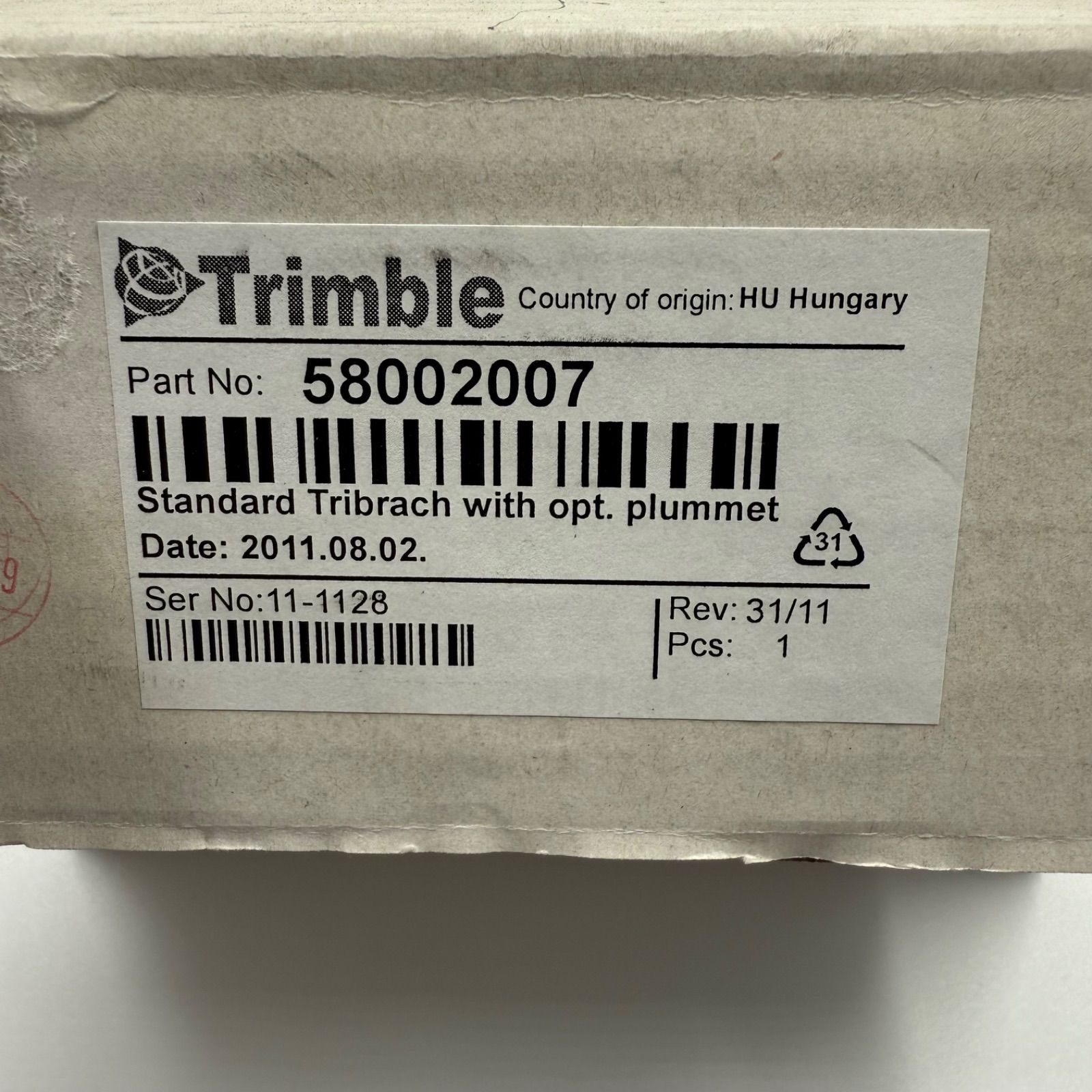 新品✨・箱付き】整準台 Trimble Tribrach 58002007 測量 GNSS 